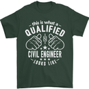 A Qualified Civil Engineer Looks Like Mens T-Shirt Cotton Gildan Forest Green