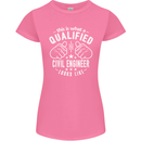 A Qualified Civil Engineer Looks Like Womens Petite Cut T-Shirt Azalea