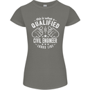 A Qualified Civil Engineer Looks Like Womens Petite Cut T-Shirt Charcoal
