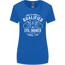 A Qualified Civil Engineer Looks Like Womens Wider Cut T-Shirt Royal Blue