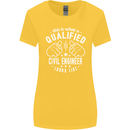 A Qualified Civil Engineer Looks Like Womens Wider Cut T-Shirt Yellow