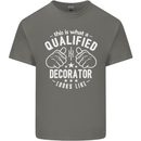 A Qualified Decorator Looks Like Mens Cotton T-Shirt Tee Top Charcoal
