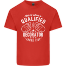 A Qualified Decorator Looks Like Mens Cotton T-Shirt Tee Top Red