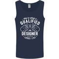 A Qualified Designer Looks Like Mens Vest Tank Top Navy Blue