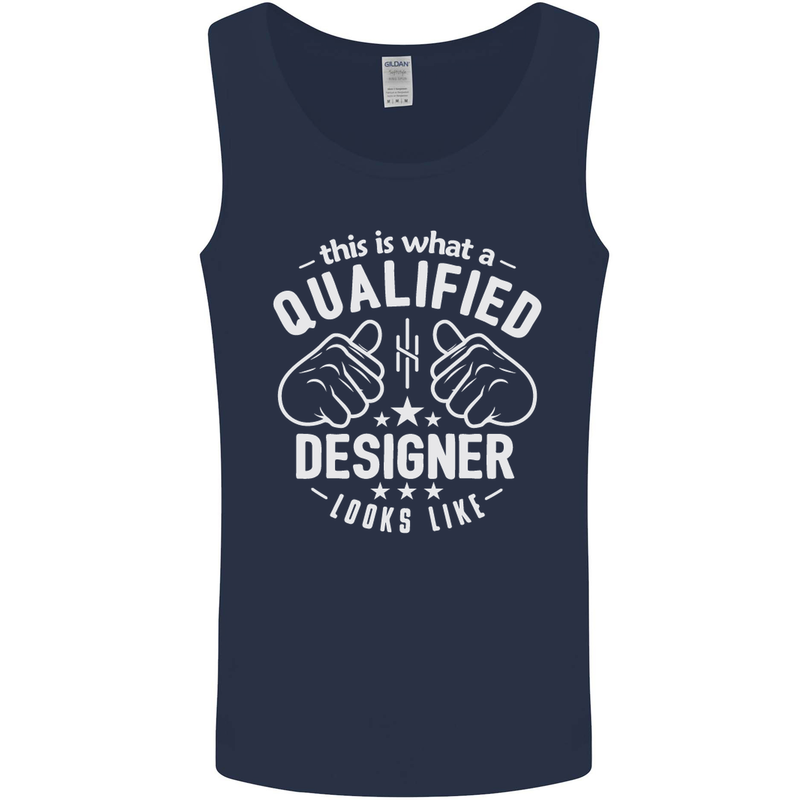 A Qualified Designer Looks Like Mens Vest Tank Top Navy Blue