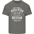 A Qualified Dietician Looks Like Mens Cotton T-Shirt Tee Top Charcoal