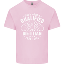 A Qualified Dietician Looks Like Mens Cotton T-Shirt Tee Top Light Pink