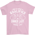 A Qualified Dinner Lady Looks Like Mens T-Shirt Cotton Gildan Light Pink
