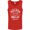 A Qualified Dinner Lady Looks Like Mens Vest Tank Top Red