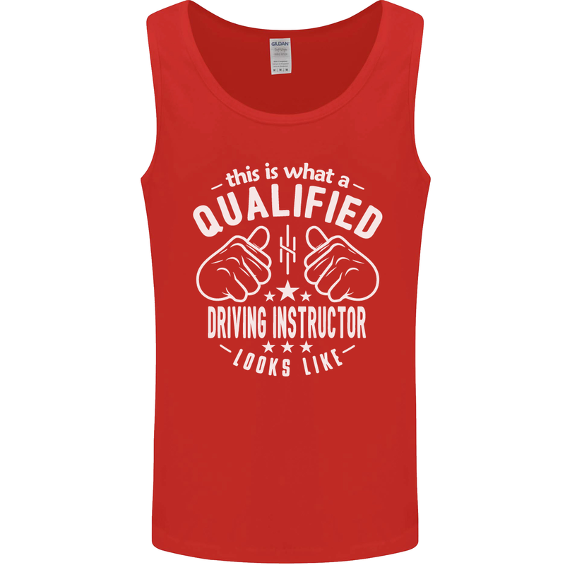 A Qualified Driving Instructor Looks Like Mens Vest Tank Top Red