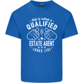 A Qualified Estate Agent Looks Like Mens Cotton T-Shirt Tee Top Royal Blue