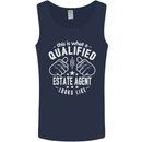 A Qualified Estate Agent Looks Like Mens Vest Tank Top Navy Blue