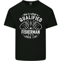 A Qualified Fisherman Looks Like Mens Cotton T-Shirt Tee Top Black