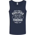 A Qualified Fisherman Looks Like Mens Vest Tank Top Navy Blue
