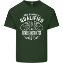 A Qualified Fitness Instructor Looks Like Mens Cotton T-Shirt Tee Top Forest Green