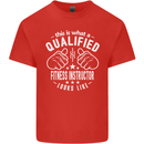 A Qualified Fitness Instructor Looks Like Mens Cotton T-Shirt Tee Top Red