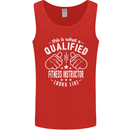A Qualified Fitness Instructor Looks Like Mens Vest Tank Top Red