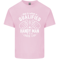 A Qualified Handy Man Looks Like Mens Cotton T-Shirt Tee Top Light Pink