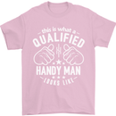 A Qualified Handy Man Looks Like Mens T-Shirt Cotton Gildan Light Pink