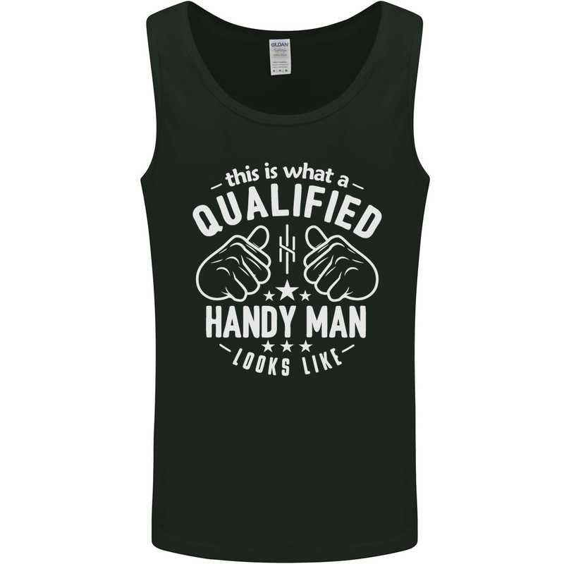 A Qualified Handy Man Looks Like Mens Vest Tank Top Black