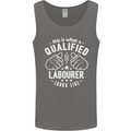 A Qualified Labourer Looks Like Mens Vest Tank Top Charcoal