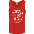 A Qualified Librarian Looks Like Mens Vest Tank Top Red