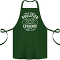 A Qualified Lifeguard Looks Like Cotton Apron 100% Organic Forest Green