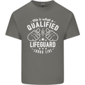 A Qualified Lifeguard Looks Like Mens Cotton T-Shirt Tee Top Charcoal
