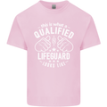 A Qualified Lifeguard Looks Like Mens Cotton T-Shirt Tee Top Light Pink