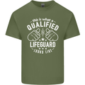 A Qualified Lifeguard Looks Like Mens Cotton T-Shirt Tee Top Military Green