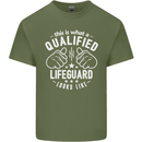 A Qualified Lifeguard Looks Like Mens Cotton T-Shirt Tee Top Military Green
