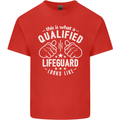 A Qualified Lifeguard Looks Like Mens Cotton T-Shirt Tee Top Red