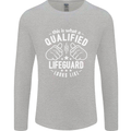 A Qualified Lifeguard Looks Like Mens Long Sleeve T-Shirt Sports Grey