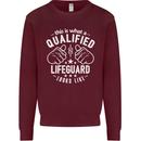 A Qualified Lifeguard Looks Like Mens Sweatshirt Jumper Maroon