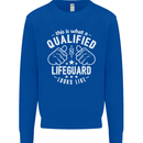 A Qualified Lifeguard Looks Like Mens Sweatshirt Jumper Royal Blue
