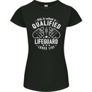 A Qualified Lifeguard Looks Like Womens Petite Cut T-Shirt Black