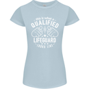 A Qualified Lifeguard Looks Like Womens Petite Cut T-Shirt Light Blue