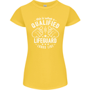 A Qualified Lifeguard Looks Like Womens Petite Cut T-Shirt Yellow