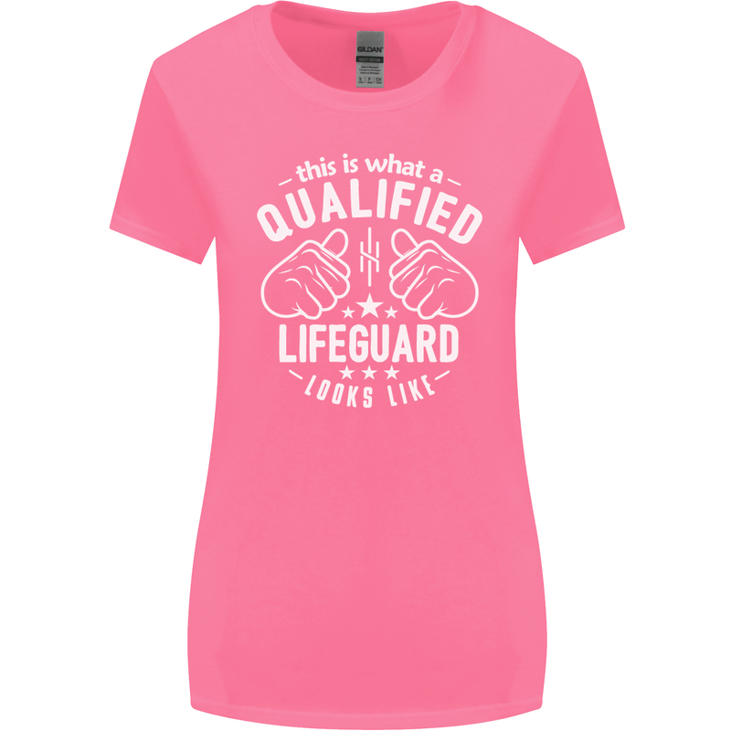 A Qualified Lifeguard Looks Like Womens Wider Cut T-Shirt Azalea