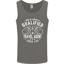 A Qualified Looks Travel Agent Like Mens Vest Tank Top Charcoal