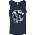 A Qualified Looks Travel Agent Like Mens Vest Tank Top Navy Blue