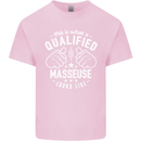 A Qualified Masseuse Looks Like Mens Cotton T-Shirt Tee Top Light Pink