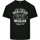 A Qualified Musician Looks Like Mens Cotton T-Shirt Tee Top Black