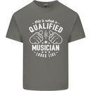 A Qualified Musician Looks Like Mens Cotton T-Shirt Tee Top Charcoal