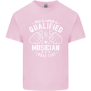 A Qualified Musician Looks Like Mens Cotton T-Shirt Tee Top Light Pink