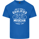 A Qualified Musician Looks Like Mens Cotton T-Shirt Tee Top Royal Blue