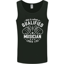 A Qualified Musician Looks Like Mens Vest Tank Top Black