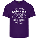 A Qualified Nutritionist Looks Like Mens Cotton T-Shirt Tee Top Purple