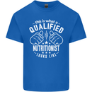 A Qualified Nutritionist Looks Like Mens Cotton T-Shirt Tee Top Royal Blue