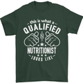 A Qualified Nutritionist Looks Like Mens T-Shirt Cotton Gildan Forest Green